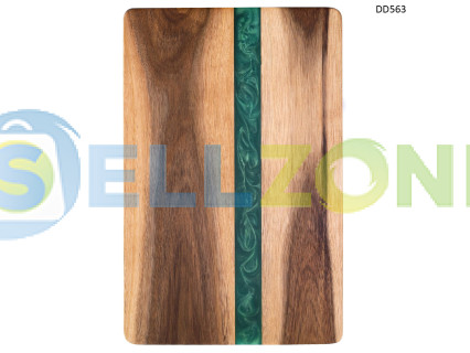 Πράσινη εποξειδική πλάκα από ξύλο ακακίας – DD563